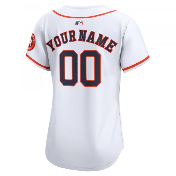 Women's Houston Astros Nike White Home Limited Custom Jersey