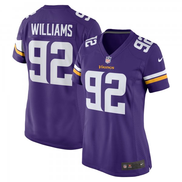 Women's Minnesota Vikings Jonah Williams Nike  Purple Team Game Jersey