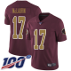 Washington Redskins #17 Terry McLaurin Burgundy Red Alternate Men's Stitched NFL 100th Season Vapor Limited Jersey