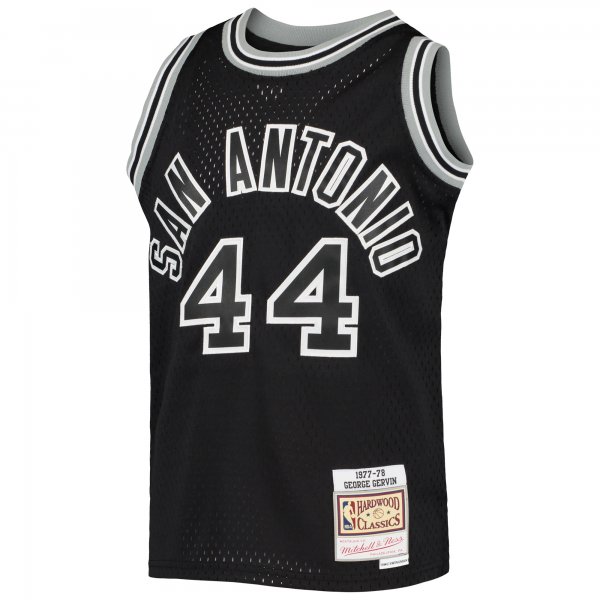 Youth San Antonio Spurs George Gervin Mitchell & Ness Black 1978/79 Hardwood Classics Swingman Jersey