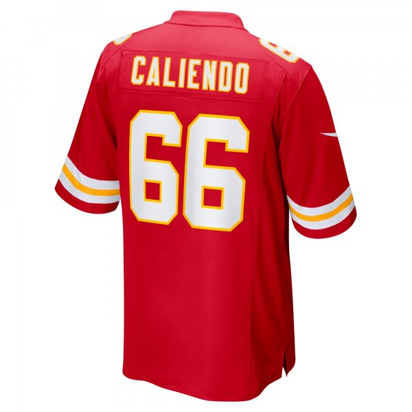 Men's Kansas City Chiefs Mike Caliendo Nike Red Game Player Jersey