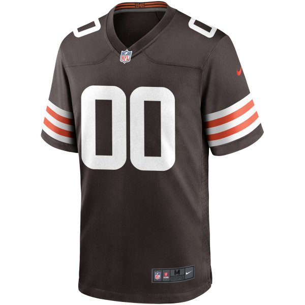 Men's Nike Cleveland Browns Brown Custom Game Jersey