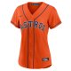 Women's Houston Astros Jose Altuve Nike Orange Alternate Replica Player Jersey