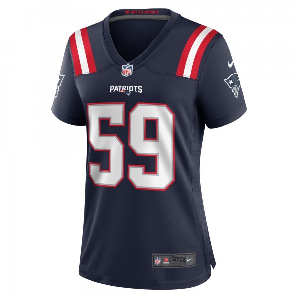 Women's New England Patriots Vederian Lowe Nike  Navy Team Game Jersey