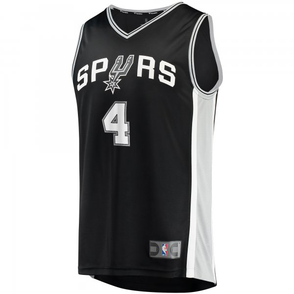 Youth San Antonio Spurs Devonte' Graham Fanatics Black Fast Break Player Jersey - Icon Edition