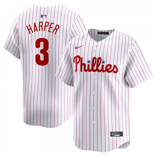 Youth Philadelphia Phillies Bryce Harper Nike White Home Limited Player Jersey