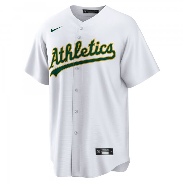 Men's Oakland Athletics Dany JimÃÂ©nez Nike White Home  Replica Player Jersey