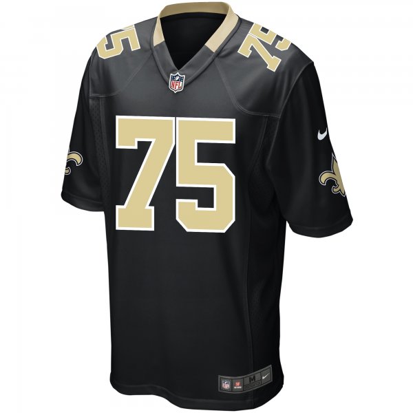 Men's New Orleans Saints Andrus Peat Nike Black Game Player Jersey