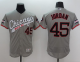 Chicago White sox #45 Michael Jordan Grey Flexbase Collection Cooperstown Stitched MLB Jersey