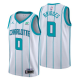 Men's Charlotte Hornets #0 Miles Bridges White 2021 NBA Draft Classic Edition Jersey