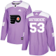 Adidas Philadelphia Flyers #53 Shayne Gostisbehere Purple Fights Cancer Stitched NHL Jersey