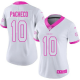 Women's Nike NFL Kansas City Chiefs Isiah Pacheco #10 White/Pink Stitched Limited Jersey