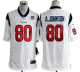 Nike Houston Texans #80 Andre Johnson White With 10th Patch Men's Stitched NFL Game Jersey