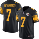 Nike Pittsburgh Steelers #7 Ben Roethlisberger Black Men's Stitched NFL Limited Rush Jersey