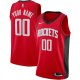 Men's Houston Rockets Nike Red Custom Swingman Jersey - Icon Edition