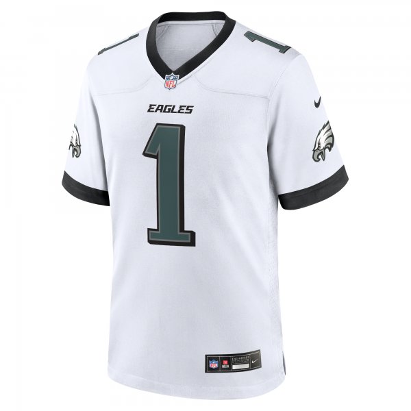 Men's Philadelphia Eagles Jalen Hurts Nike White White Game Jersey