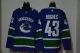 Men's Vancouver Canucks #43 Quinn Hughes Blue Adidas Stitched NHL Jersey