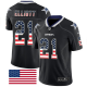 Nike Cowboys #21 Ezekiel Elliott Black Men's Stitched NFL Limited Rush USA Flag Jersey