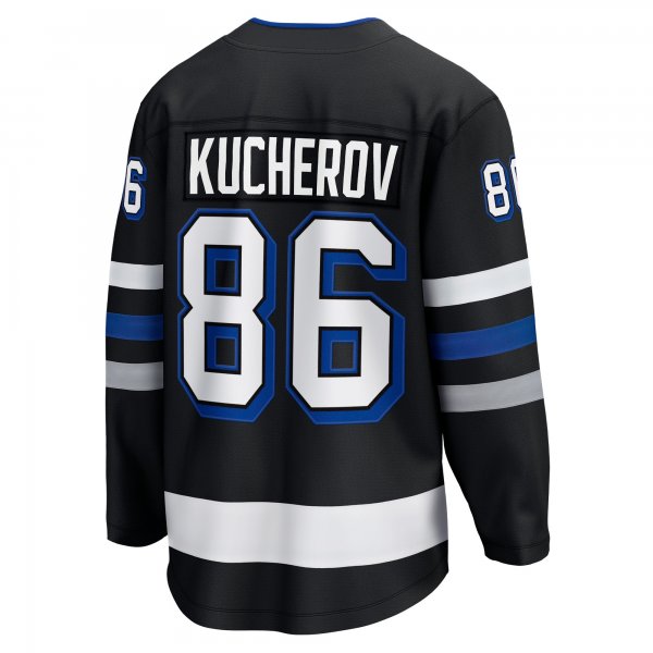 Men's Tampa Bay Lightning Nikita Kucherov Fanatics Black Alternate Premier Breakaway Player Jersey