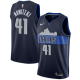 Men's Nike Dallas Mavericks #41 Dirk Nowitzki Navy Swingman Statement Edition NBA Jersey