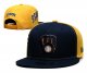 Milwaukee Brewers's yellow and blue cap