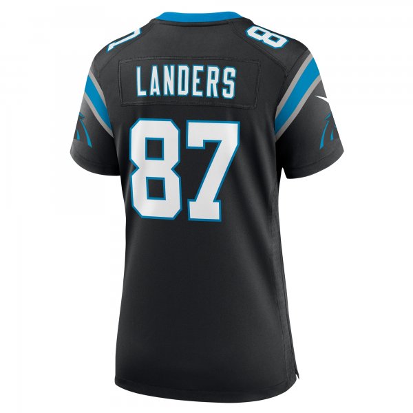 Women's Carolina Panthers Matt Landers Nike  Black  Game Jersey