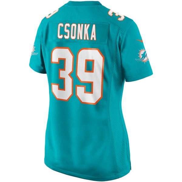 Women's Miami Dolphins Larry Csonka Nike Aqua Game Retired Player Jersey