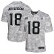 Youth Minnesota Vikings #18 Justin Jefferson Nike Arctic Camo 2024 Salute to Service Game Jersey