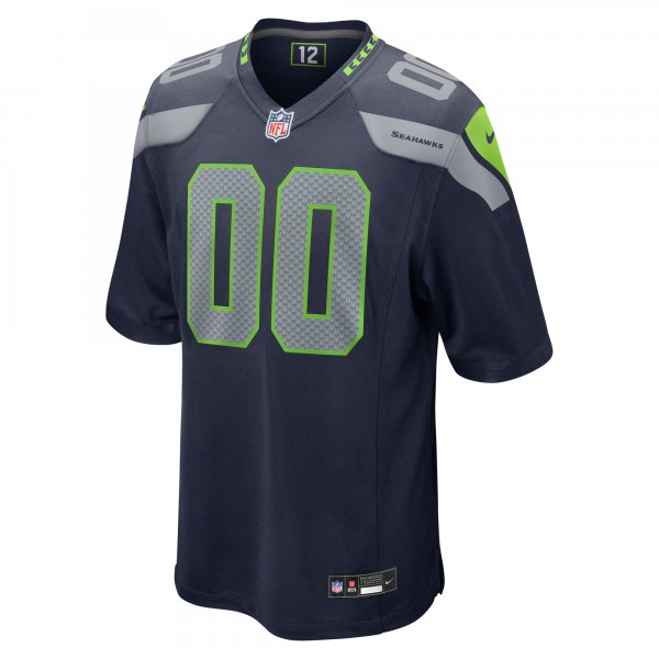 Men's Seattle Seahawks  Nike College Navy Custom Game Jersey