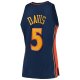 Men's Golden State Warriors Baron Davis Mitchell & Ness Navy 2006/07 Hardwood Classics Swingman Jersey