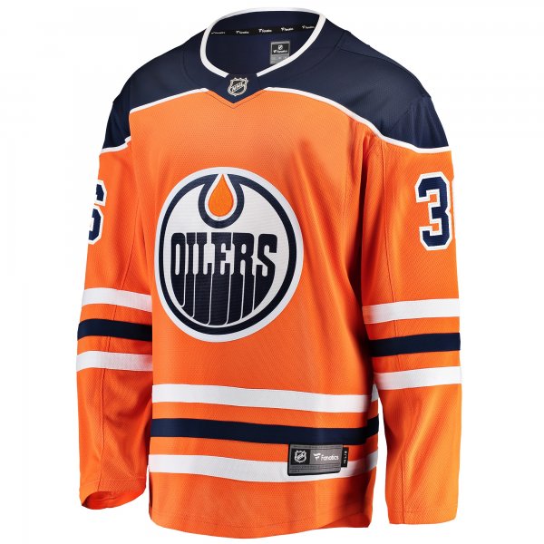 Men's Edmonton Oilers Jack Campbell Fanatics Orange Home Breakaway Player Jersey