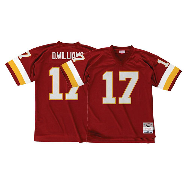 Men's Mitchell & Ness Washington Football Team #17 Doug Williams Red NFL 1987 Legacy Home Jersey