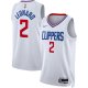 Unisex LA Clippers Kawhi Leonard Nike White Swingman Jersey - Association Edition