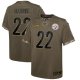 Youth Pittsburgh Steelers Najee Harris Nike Olive 2022 Salute To Service Player Limited Jersey