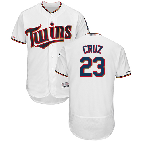 Minnesota Twins #23 Nelson Cruz White Flexbase Collection Stitched MLB Jersey