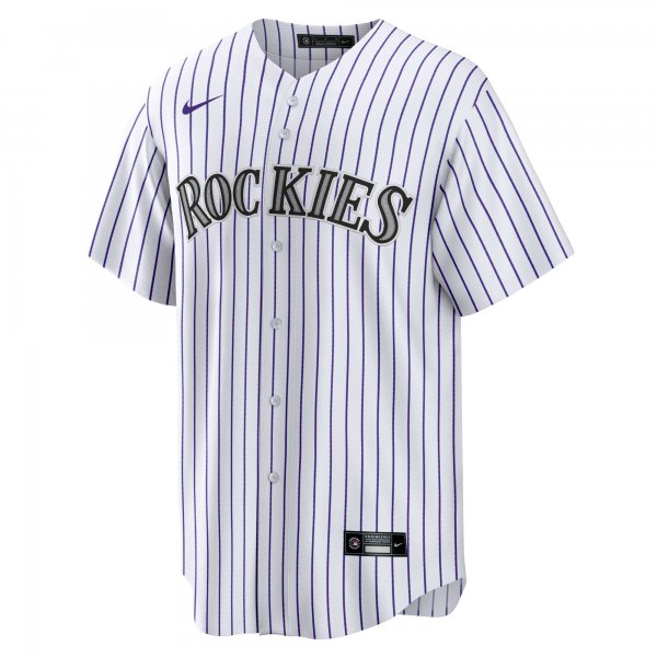 Men's Colorado Rockies Nike White Home Blank Replica Jersey