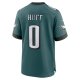 Men's Philadelphia Eagles Bryce Huff Nike Midnight Green Game Player Jersey