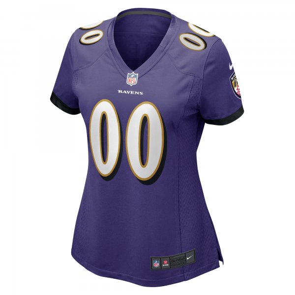 Women's Nike Purple Baltimore Ravens Custom Game Jersey