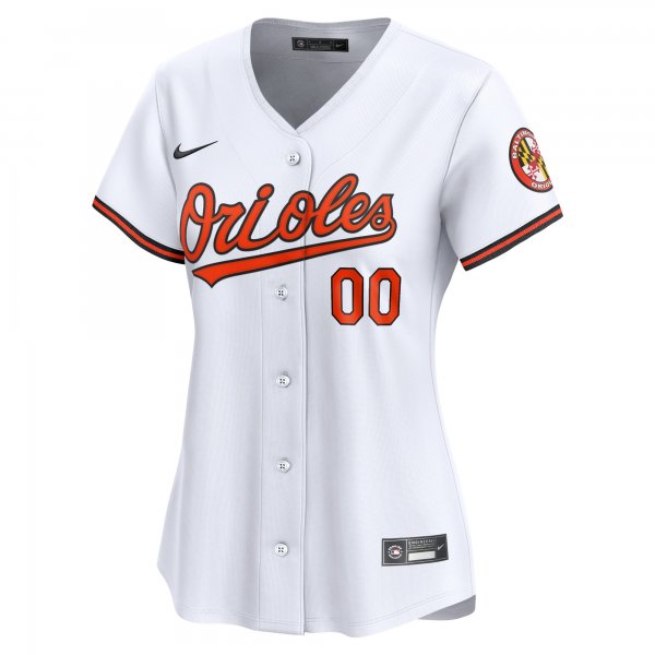 Women's Baltimore Orioles Nike White Home Limited Custom Jersey