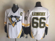 Men's Pittsburgh Penguins #66 Mario Lemieux White Throwback NHL Jersey