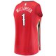 Men's New Orleans Pelicans Zion Williamson Fanatics Red Replica Fast Break Jersey - Statement Edition