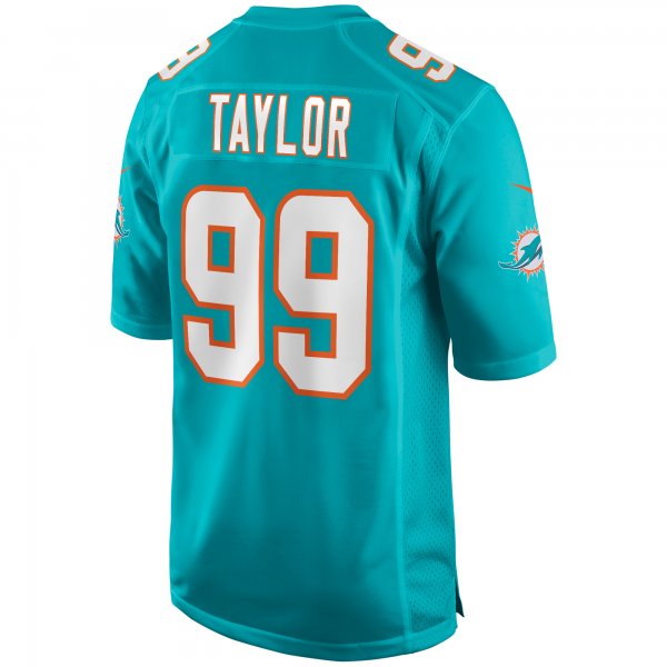 Men's Miami Dolphins Jason Taylor Nike Aqua Game Retired Player Jersey