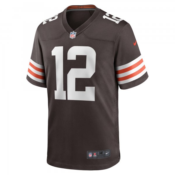 Men's Cleveland Browns Kahlef Hailassie Nike  Brown Team Game Jersey