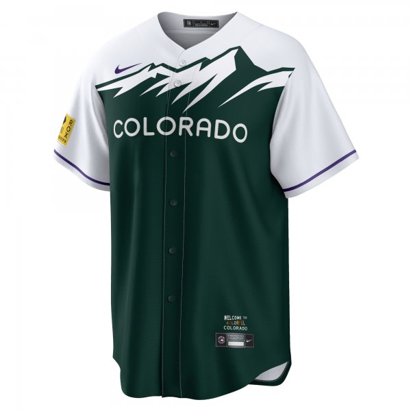 Men's Colorado Rockies Nike Green City Connect Replica Team Jersey