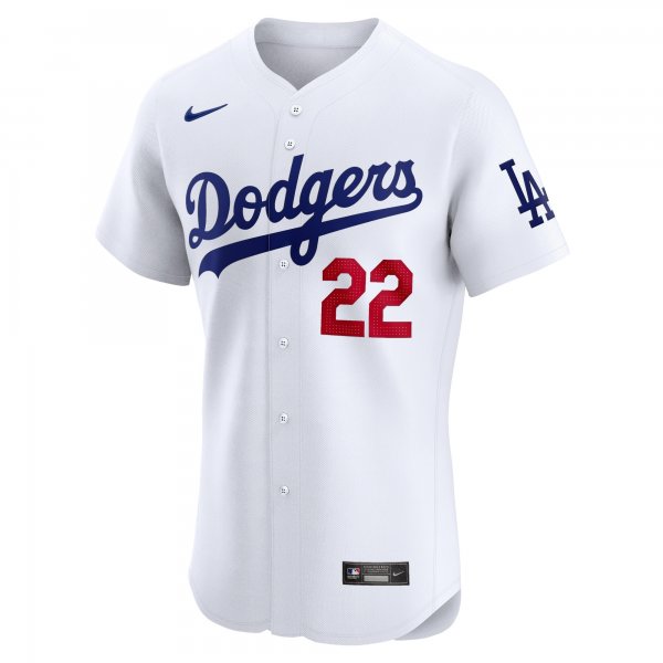 Men's Los Angeles Dodgers Clayton Kershaw Nike White Home Elite Player Jersey