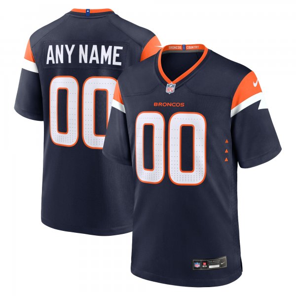 Men's Denver Broncos  Nike Navy Alternate Custom Game Jersey