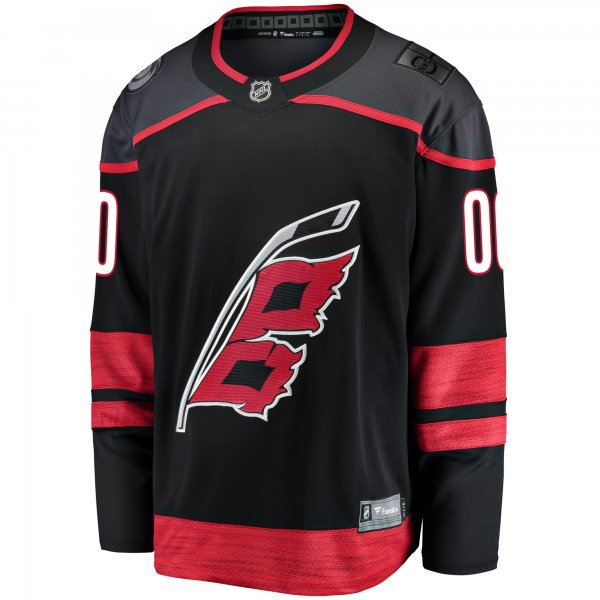 Men's Carolina Hurricanes Fanatics Black Home Breakaway Custom Jersey