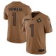 Men's Miami Dolphins #1 Tua Tagovailoa Nike Brown 2023 Salute To Service Limited Jersey