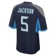 Men's Tennessee Titans Kearis Jackson Nike  Navy Team Game Jersey