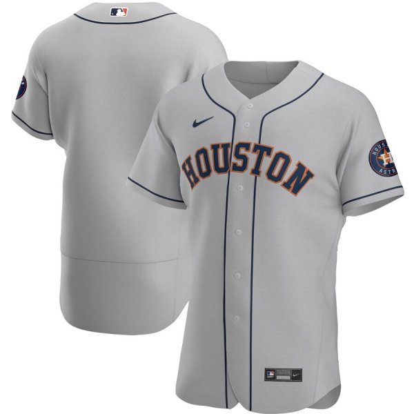 Men's Nike Houston Astros Blank Gray Road 2020 Official Team MLB Jersey